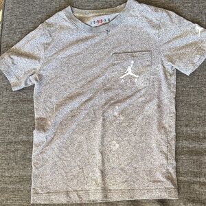 Jordan Heather Gray T-Shirt with Logo